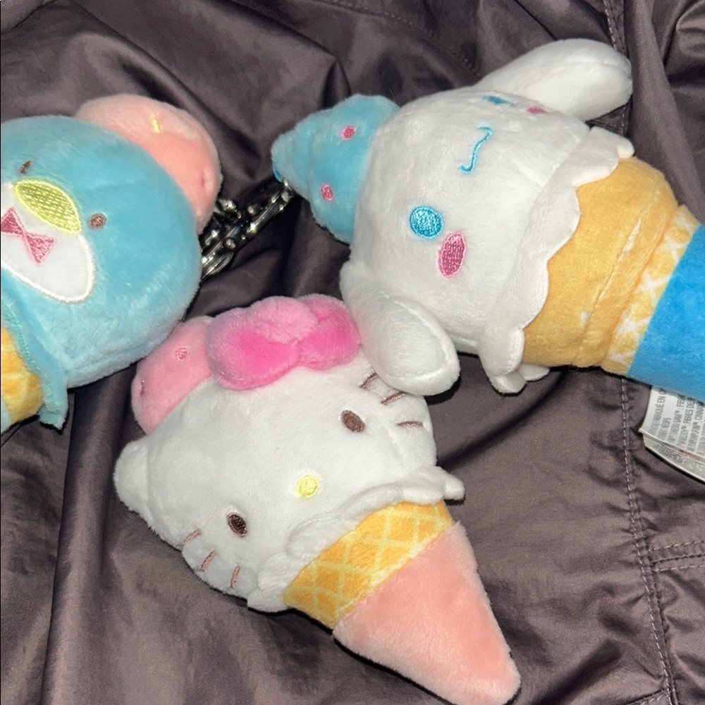 Sanrio ice cream keychains